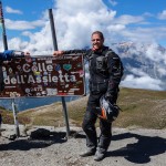 Piotr et Moi sur le sommet du col de l’Assiette (Italie)