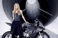 La belle et… la belle : BMW S1000RR et Leslie Porterfield
