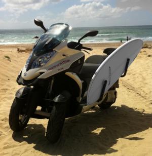 Le nouveau scoot de Brice pour la plage