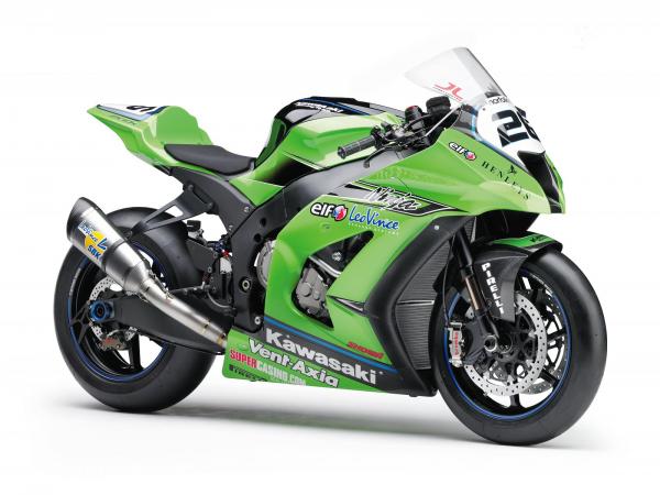 Kawasaki ZX-10R SBK 2011 : photos officielles toute en vert