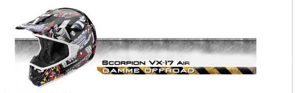 Gamme offroad de Scorpion