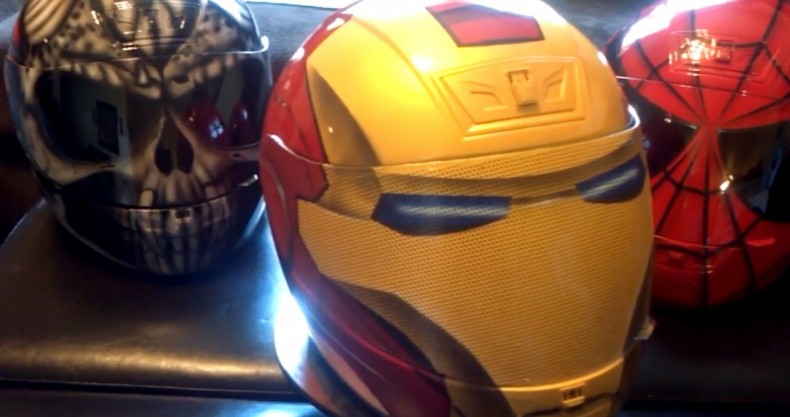 Découvrez ces casques de moto à l’effigie de personnages cultes