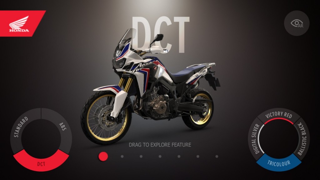 L&rsquo;Africa Twin a son application