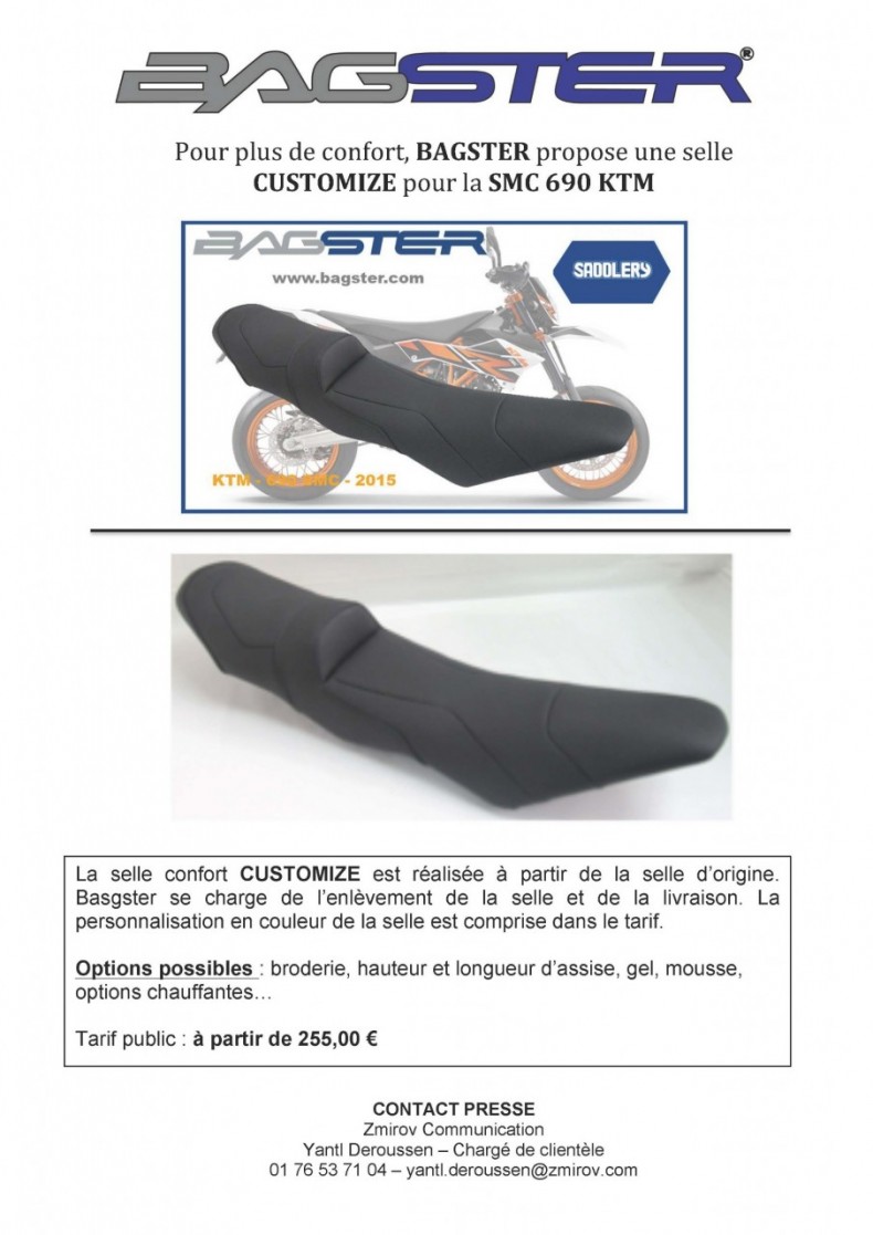 Bagster conjugue le supermotard avec le confort