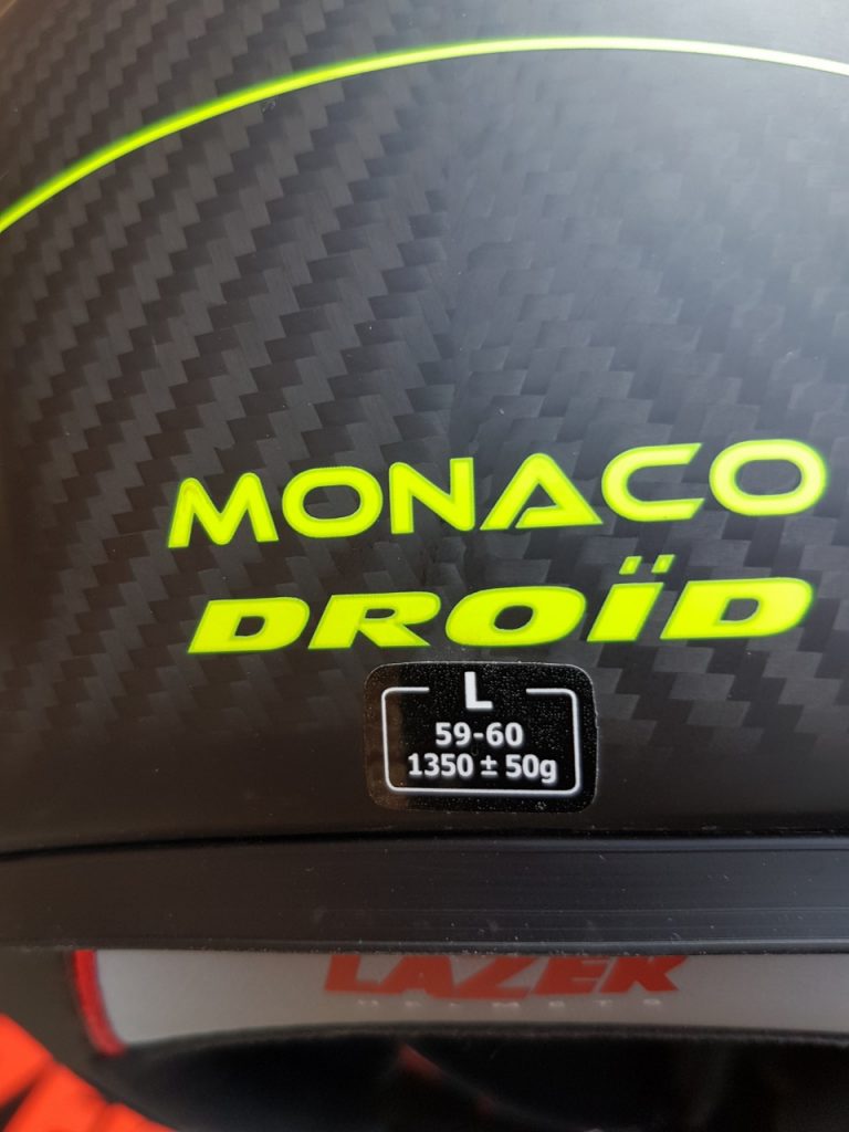 Casque Lazer Monaco Carbone Droid, la quadrature du modulable.