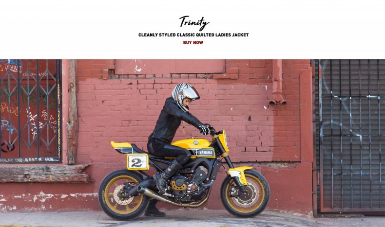 Classe la Roland Sands Trinity, cuir pour nos pilotes préférées (ou passagères)