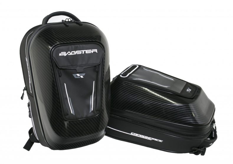 Des coques carbone pour le sac réservoir et sac à dos Bagster