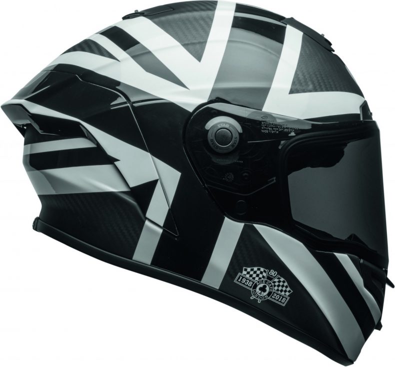 Un look, le design et le high-tech racing pour le Bell Race Star Ace Café Black Jack