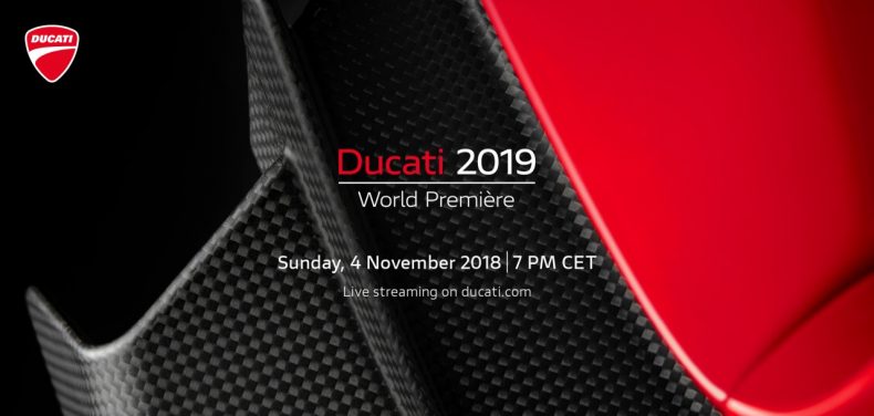 Suivez la présentation Ducati au salon de Milan, le 4 novembre à 19h00 (cet)