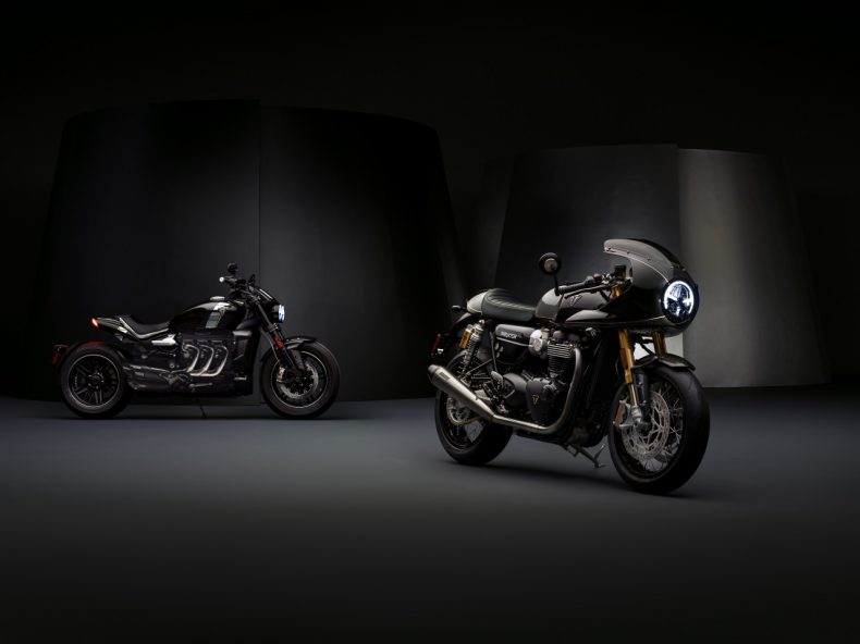 Nouveautés Triumph : Thruxton TFC et la future Rocket TFC