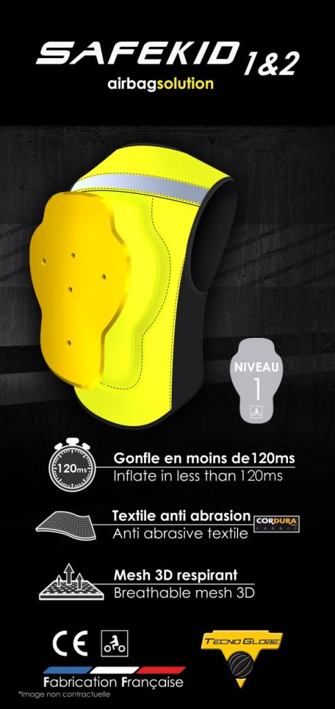 Allshot présente un gilet airbag enfant, le Safekid