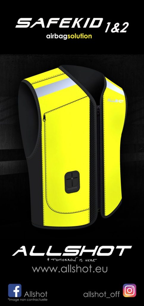 Allshot présente un gilet airbag enfant, le Safekid