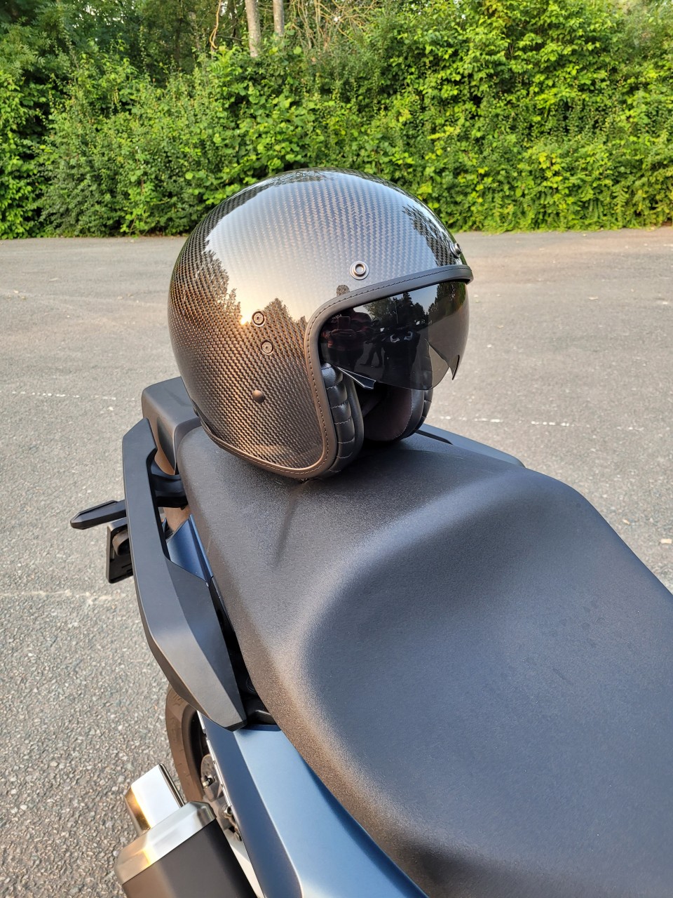 Casque Belfast Carbon Evo Solid Scorpion moto : , casque jet  de moto