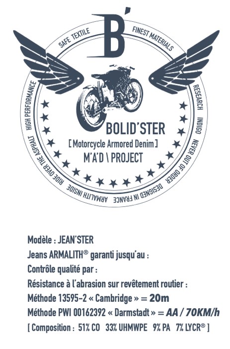 Bolid’Ster Jean’Ster 2 : le Jean made in France qui tient la route.
